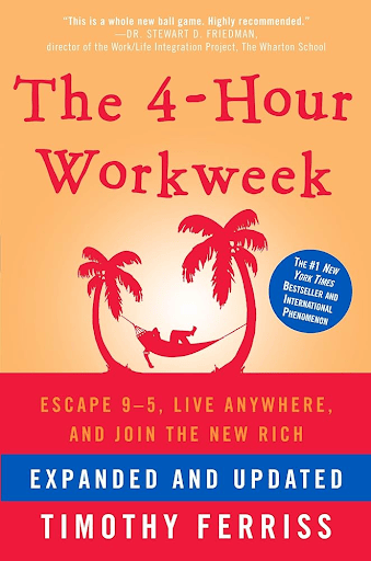 Cover of Tim Ferriss’s book The 4-Hour Workweek about productivity and lifestyle design