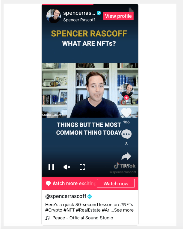 Spencer Rascoff sharing insights on social media to build executive thought leadership and credibility.